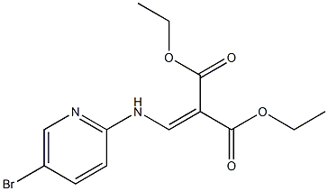diethyl 2-{[(5-bromo-2-pyridyl)amino]methylidene}malonate Structure