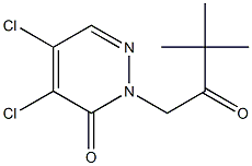 4,5-dichloro-2-(3,3-dimethyl-2-oxobutyl)-3(2H)-pyridazinone Structure