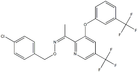 1-{5-(trifluoromethyl)-3-[3-(trifluoromethyl)phenoxy]-2-pyridinyl}-1-ethanone O-(4-chlorobenzyl)oxime