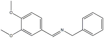 N-benzyl-N-(3,4-dimethoxybenzylidene)amine Structure