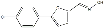 5-(4-chlorophenyl)-2-furaldehyde oxime Struktur