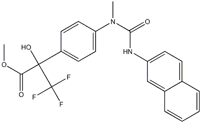 methyl 3,3,3-trifluoro-2-hydroxy-2-(4-{methyl[(2-naphthylamino)carbonyl]amino}phenyl)propanoate|