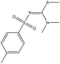 N1-[(dimethylamino)(methylthio)methylidene]-4-methylbenzene-1-sulfonamide Structure