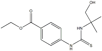 ethyl 4-({[(2-hydroxy-1,1-dimethylethyl)amino]carbothioyl}amino)benzoate,,结构式