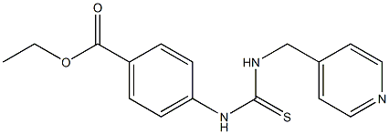 ethyl 4-({[(4-pyridylmethyl)amino]carbothioyl}amino)benzoate Struktur