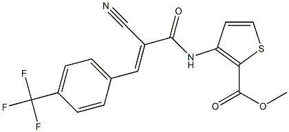  methyl 3-({2-cyano-3-[4-(trifluoromethyl)phenyl]acryloyl}amino)thiophene-2- carboxylate