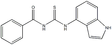 N-benzoyl-N'-(1H-indol-4-yl)thiourea,,结构式