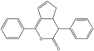 1,4-diphenyl-3,4,4a,5-tetrahydrocyclopenta[c]pyran-3-one Structure