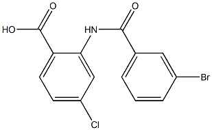 2-[(3-bromobenzoyl)amino]-4-chlorobenzenecarboxylic acid Structure