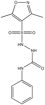 N1-phenyl-2-[(3,5-dimethylisoxazol-4-yl)sulfonyl]hydrazine-1-carboxamide Structure