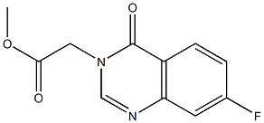 methyl (7-fluoro-4-oxoquinazolin-3(4H)-yl)acetate Structure