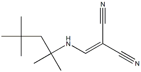 2-{[(1,1,3,3-tetramethylbutyl)amino]methylene}malononitrile Struktur