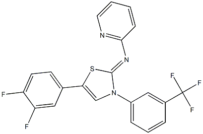 N2-{5-(3,4-difluorophenyl)-3-[3-(trifluoromethyl)phenyl]-2,3-dihydro-1,3-thiazol-2-yliden}pyridin-2-amine