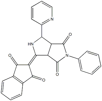 4-(1,3-dioxo-1,3-dihydro-2H-inden-2-yliden)-2-phenyl-6-(2-pyridinyl)tetrahydropyrrolo[3,4-c]pyrrole-1,3(2H,3aH)-dione