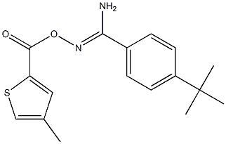 O1-[(4-methyl-2-thienyl)carbonyl]-4-(tert-butyl)benzene-1-carbohydroximamide 化学構造式