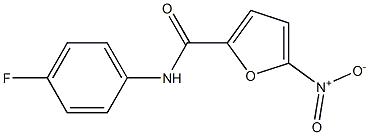 N2-(4-fluorophenyl)-5-nitro-2-furamide 化学構造式