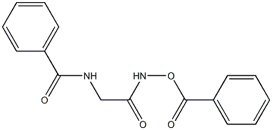 N-{2-[(benzoyloxy)amino]-2-oxoethyl}benzenecarboxamide Structure