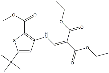 diethyl 2-({[5-(tert-butyl)-2-(methoxycarbonyl)-3-thienyl]amino}methylidene)malonate