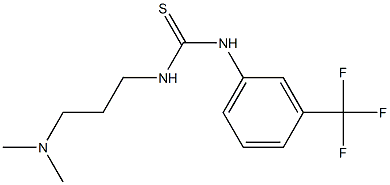 N-[3-(dimethylamino)propyl]-N'-[3-(trifluoromethyl)phenyl]thiourea Structure