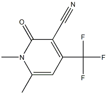1,6-dimethyl-2-oxo-4-(trifluoromethyl)-1,2-dihydro-3-pyridinecarbonitrile Structure
