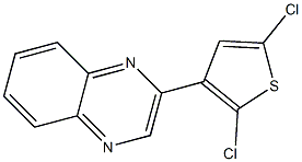 2-(2,5-dichloro-3-thienyl)quinoxaline 化学構造式