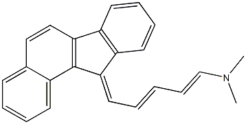 N1,N1-dimethyl-5-(11H-benzo[a]fluoren-11-yliden)penta-1,3-dien-1-amine Struktur