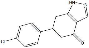 6-(4-chlorophenyl)-4,5,6,7-tetrahydro-1H-indazol-4-one