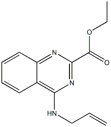 ethyl 4-(allylamino)-2-quinazolinecarboxylate Structure