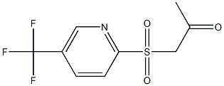 1-{[5-(trifluoromethyl)-2-pyridyl]sulfonyl}acetone 结构式