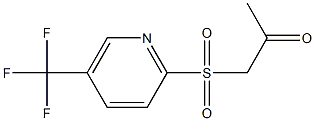 1-{[5-(trifluoromethyl)-2-pyridyl]sulfonyl}acetone Struktur