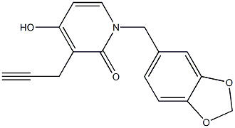 1-(1,3-benzodioxol-5-ylmethyl)-4-hydroxy-3-(2-propynyl)-2(1H)-pyridinone