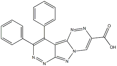 9,10-diphenylpyridazino[3',4':3,4]pyrazolo[5,1-c][1,2,4]triazine-3-carboxylic acid 结构式