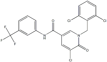 5-chloro-1-(2,6-dichlorobenzyl)-6-oxo-N-[3-(trifluoromethyl)phenyl]-1,6-dihydro-3-pyridinecarboxamide