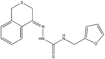 N1-(2-furylmethyl)-2-(3,4-dihydro-1H-2-benzothiin-4-yliden)hydrazine-1-carbothioamide Structure