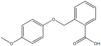 2-[(4-methoxyphenoxy)methyl]benzenecarboxylic acid Struktur