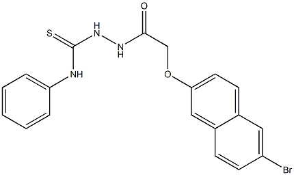 2-{2-[(6-bromo-2-naphthyl)oxy]acetyl}-N-phenyl-1-hydrazinecarbothioamide