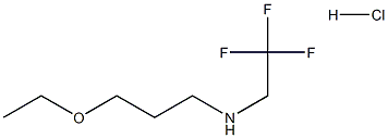 N-(3-ethoxypropyl)-N-(2,2,2-trifluoroethyl)amine hydrochloride 化学構造式