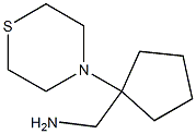 (1-thiomorpholin-4-ylcyclopentyl)methylamine