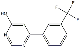 6-[3-(trifluoromethyl)phenyl]-4-pyrimidinol 结构式