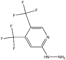 2-hydrazino-4,5-bis(trifluoromethyl)pyridine 结构式