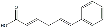 6-phenyl-2,5-hexadienoic acid,,结构式
