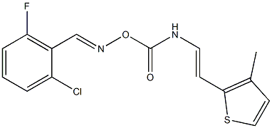 2-(2-{[({[(2-chloro-6-fluorophenyl)methylene]amino}oxy)carbonyl]amino}vinyl)-3-methylthiophene 结构式