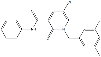  5-chloro-1-(3,5-dimethylbenzyl)-2-oxo-N-phenyl-1,2-dihydro-3-pyridinecarboxamide