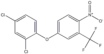 4-(2,4-dichlorophenoxy)-1-nitro-2-(trifluoromethyl)benzene Struktur