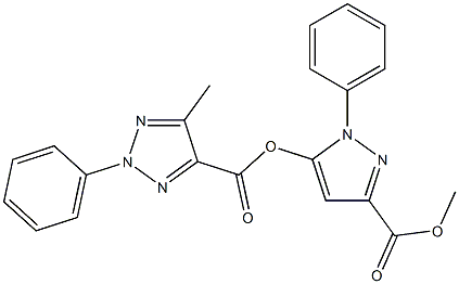  3-(methoxycarbonyl)-1-phenyl-1H-pyrazol-5-yl 5-methyl-2-phenyl-2H-1,2,3-triazole-4-carboxylate