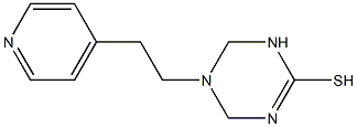 5-[2-(4-pyridyl)ethyl]-1,4,5,6-tetrahydro-1,3,5-triazine-2-thiol,,结构式