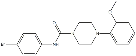 N1-(4-bromophenyl)-4-(2-methoxyphenyl)piperazine-1-carboxamide Structure