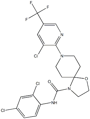 8-[3-chloro-5-(trifluoromethyl)-2-pyridinyl]-N-(2,4-dichlorophenyl)-1-oxa-4,8-diazaspiro[4.5]decane-4-carboxamide