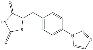5-[4-(1H-imidazol-1-yl)benzyl]-1,3-thiazolane-2,4-dione Structure