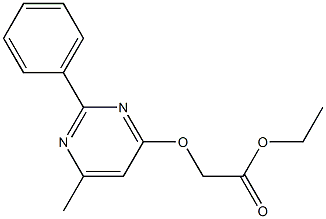 ethyl 2-[(6-methyl-2-phenyl-4-pyrimidinyl)oxy]acetate Structure